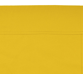 Шторы Стандарт желтые на кулиске с гребешком в спальню и гостиную