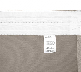 Санди однотонные v04 с креплением Шторная тесьма