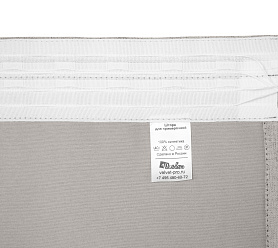 Санди однотонные v13 с креплением Шторная тесьма