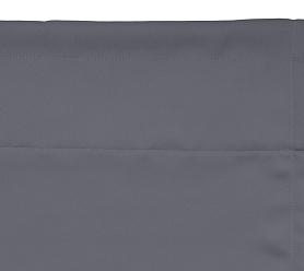 Шторы Премиум серые на кулиске с гребешком блэкаут