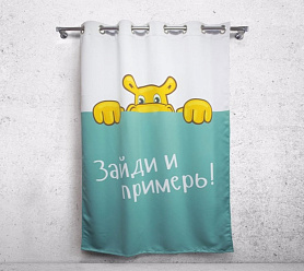 Штора Премиум с логотипом