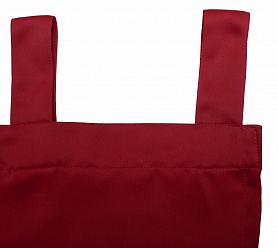 Шторы Премиум красные на петлях на липучках блэкаут