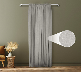 Санди однотонные v05 с креплением Шторная тесьма