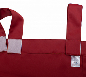 Шторы Премиум красные на петлях на липучках блэкаут