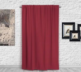 Шторы Премиум красные на кулиске блэкаут