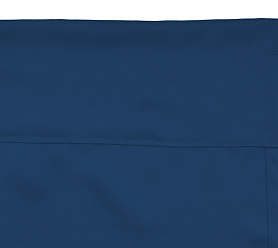 Шторы Премиум темно-синие на кулиске с гребешком блэкаут