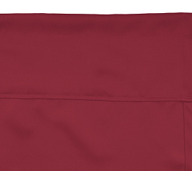 Шторы Премиум красные на кулиске с гребешком блэкаут