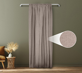 Санди однотонные v03 с креплением Шторная тесьма