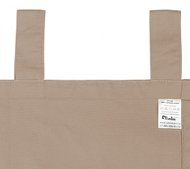 Шторы Стандарт бежевые на петлях без липучек в спальню и гостиную