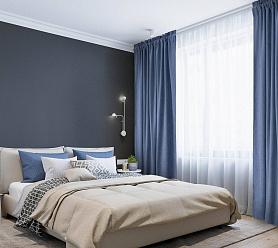 Канвас однотонные v40 с креплением Кулиска с гребешком