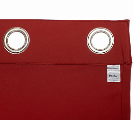 Шторы Премиум терракотовые на люверсах блэкаут