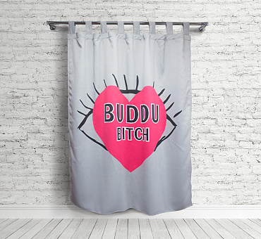 Штора Премиум с логотипом блэкаут