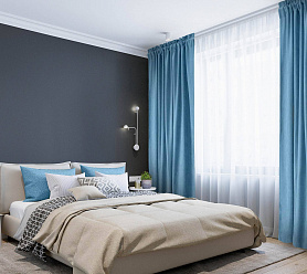 Канвас однотонные v29 с креплением Кулиска с гребешком 