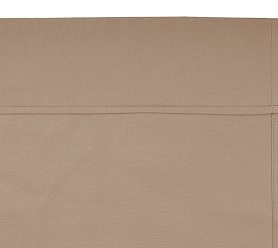 Шторы Стандарт бежевые на кулиске в спальню и гостиную