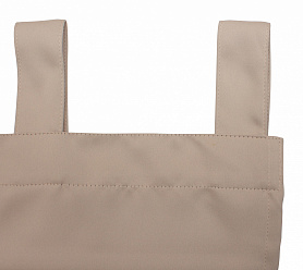 Шторы Премиум бежевые на петлях на липучках блэкаут