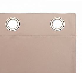 Шторы Премиум персиковые на люверсах блэкаут