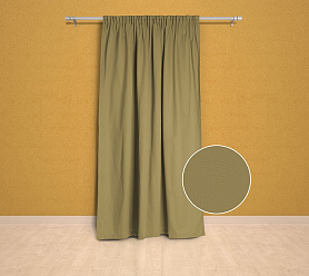 Шторы Эконом бежевые на тесьме недорогие