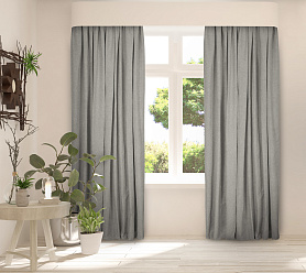 Санди однотонные v05 с креплением Шторная тесьма