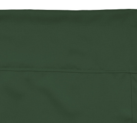 Шторы Премиум темно-зеленые на кулиске с гребешком блэкаут