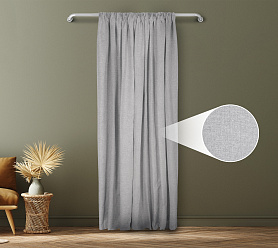 Санди однотонные v07 с креплением Шторная тесьма