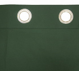 Шторы Стандарт зеленые на люверсах в спальню и гостиную