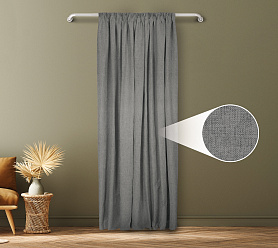 Санди однотонные v14 с креплением Шторная тесьма