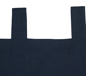 Шторы Стандарт темно-синие на петлях на липучках в спальню и гостиную