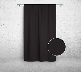 Шторы Стандарт коричневые на кулиске в спальню и гостиную