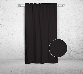 Шторы Стандарт коричневые на кулиске с гребешком в спальню и гостиную