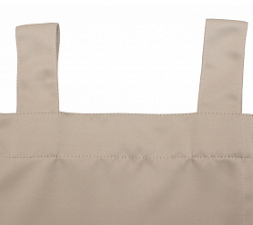 Шторы Премиум кремовые на петлях на липучках блэкаут