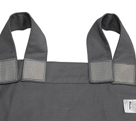 Шторы Стандарт серые на петлях на липучках в спальню и гостиную