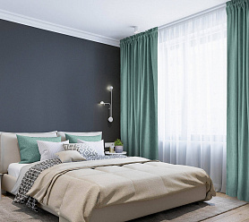 Канвас однотонные v31 с креплением Кулиска с гребешком 