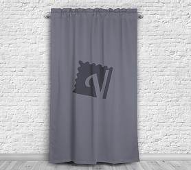 Шторы Премиум с логотипом на кулиске с гребешком блэкаут