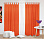 Шторы Стандарт оранжевые на петлях на липучках