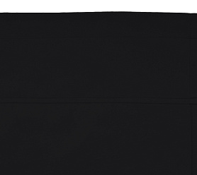 Шторы Стандарт черные на кулиске с гребешком в спальню и гостиную