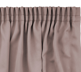 Шторы Премиум персиковые на тесьме блэкаут