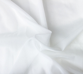 Вуаль однотонная белая на кулиске