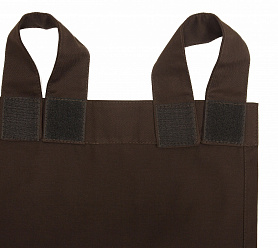 Шторы Стандарт коричневые на петлях на липучках в спальню и гостиную