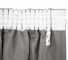 Санди однотонные v09 с креплением Шторная тесьма