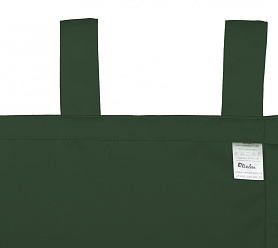 Шторы Премиум темно-зеленые на петлях без липучек блэкаут