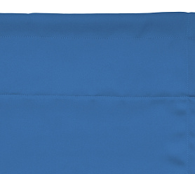 Шторы Премиум синие на кулиске с гребешком блэкаут