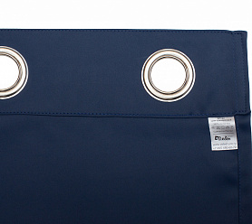 Шторы Премиум темно-синие на люверсах блэкаут