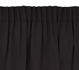 Шторы Стандарт коричневые на тесьме в спальню и гостиную