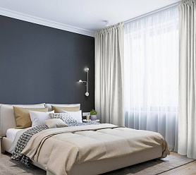 Канвас однотонные v01 с креплением Кулиска с гребешком