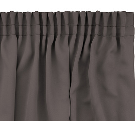 Шторы Премиум светло-коричневые на тесьме блэкаут