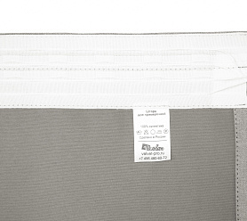 Санди однотонные v05 с креплением Шторная тесьма