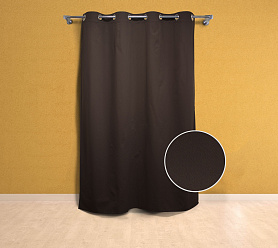 Шторы Эконом шоколад на люверсах недорогие