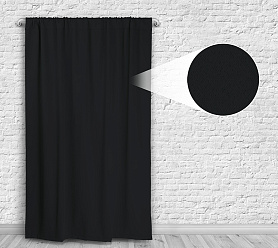 Шторы Премиум черные на кулиске блэкаут