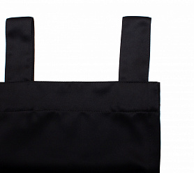 Шторы Премиум черные на петлях на липучках блэкаут