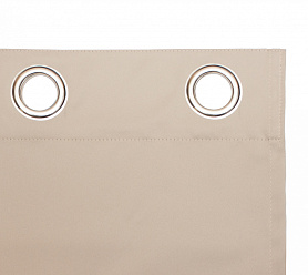 Шторы Премиум кремовые на люверсах блэкаут